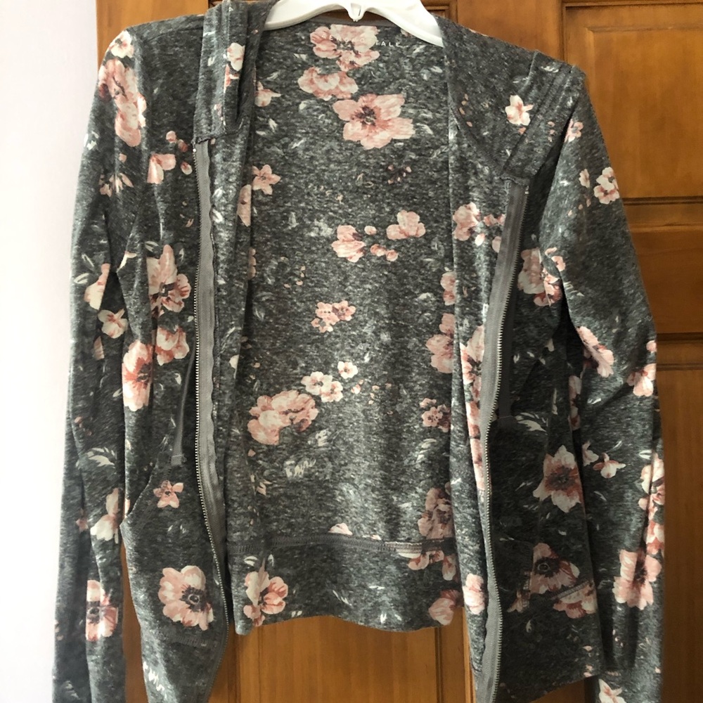 Floral zip up